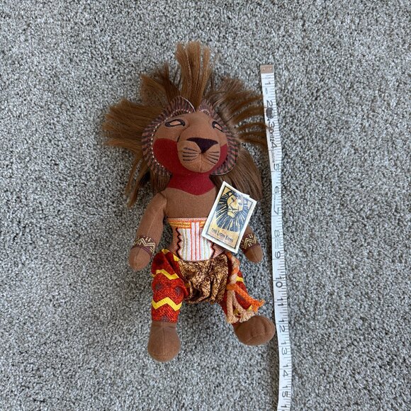 DISNEY The Lion King Tribal Simba Doll - Approx 14" tall - Brown, orange, gold - Picture 1 of 4